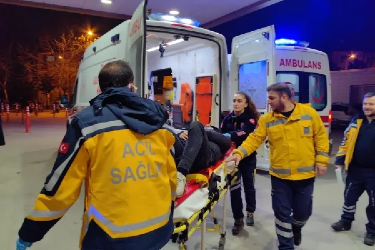 Motosiklet yayaya çarptı