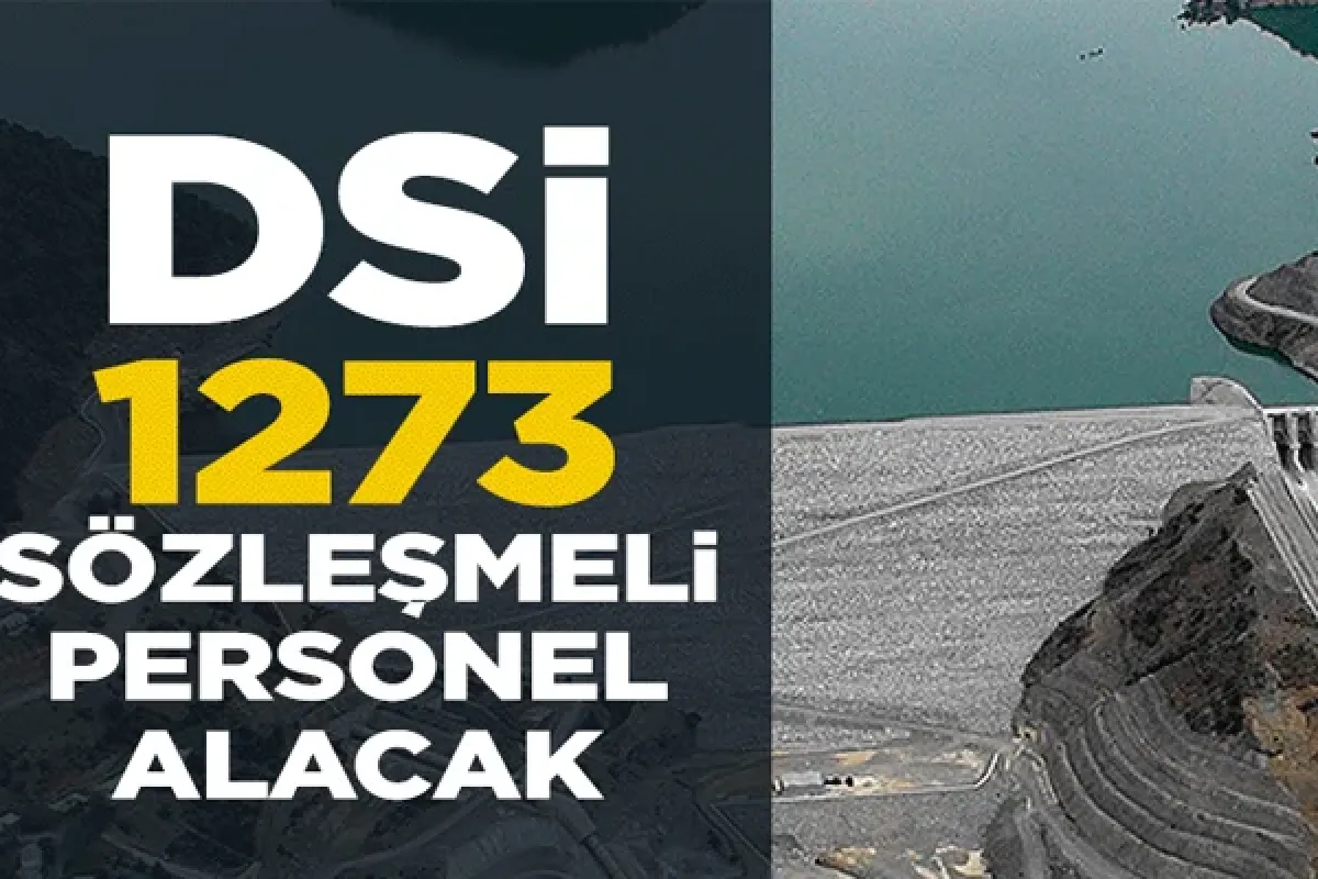 DSİ 1273 sözleşmeli personel alacak