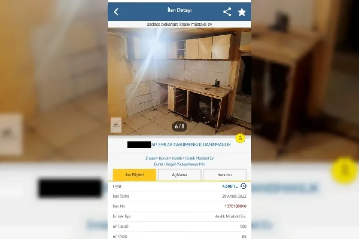4500 TL'den ilana konulan daire; köpek bağlasan durmaz
