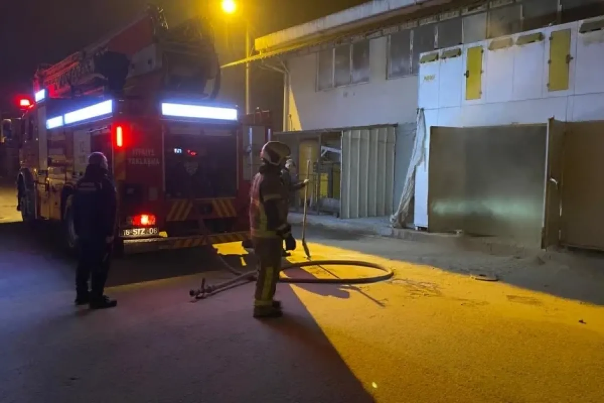 Sanayi'de korkutan yangın