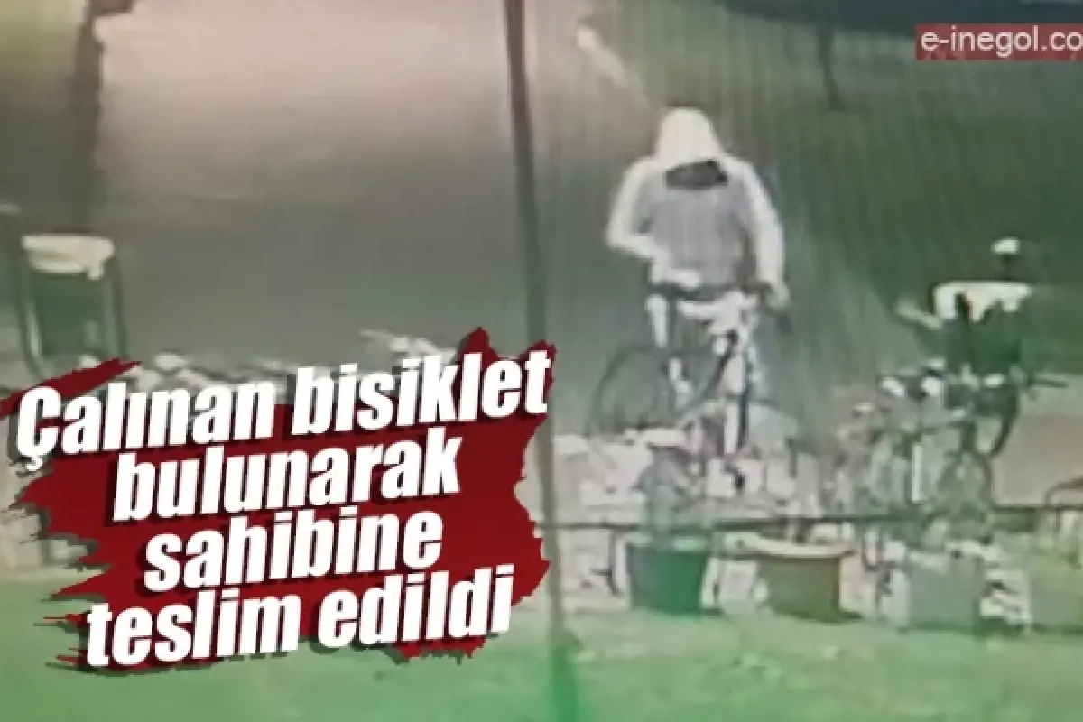 Çalınan bisiklet bulunarak sahibine teslim edildi