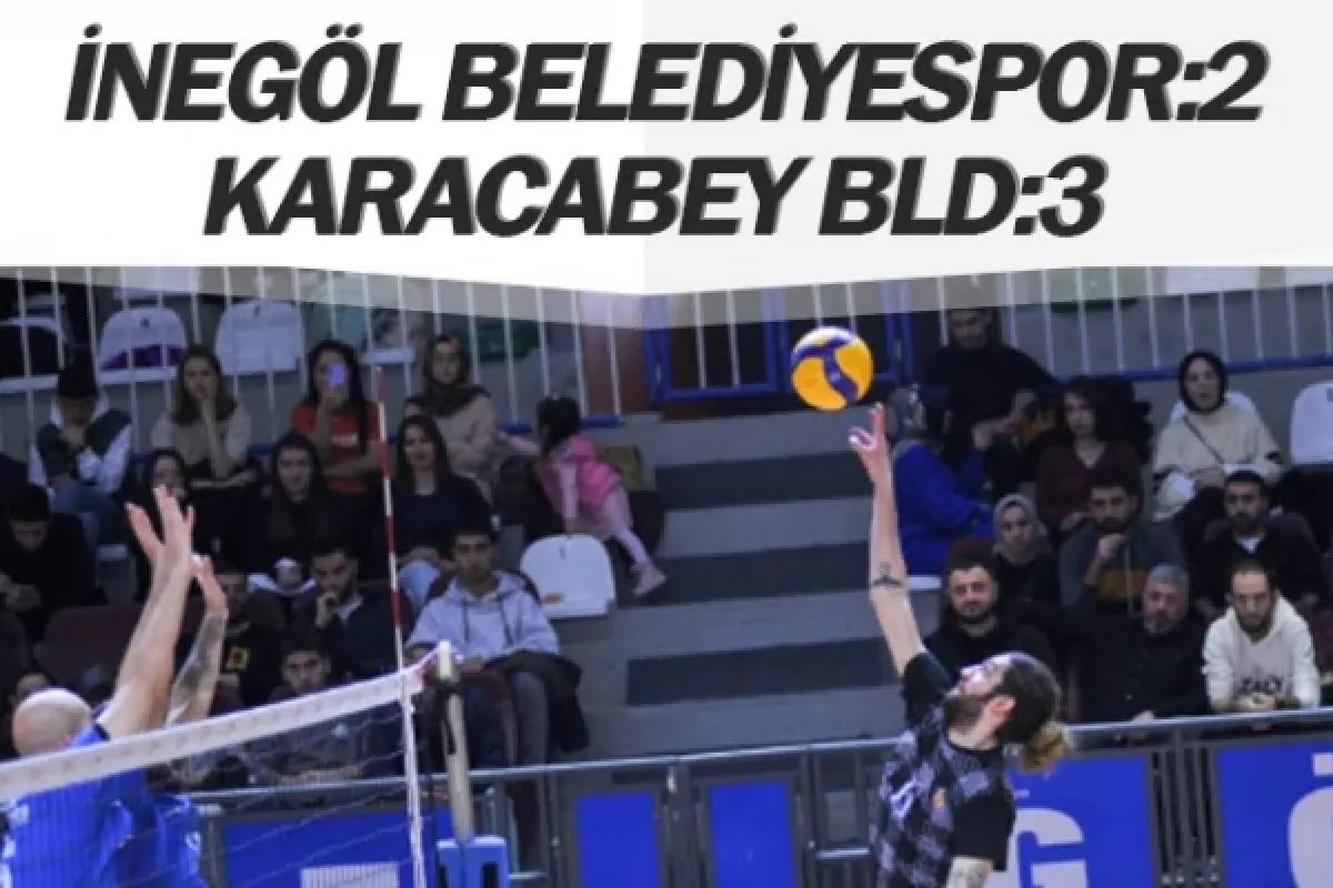 İNEGÖL BELEDİYESPOR:2 KARACABEY BLD:3