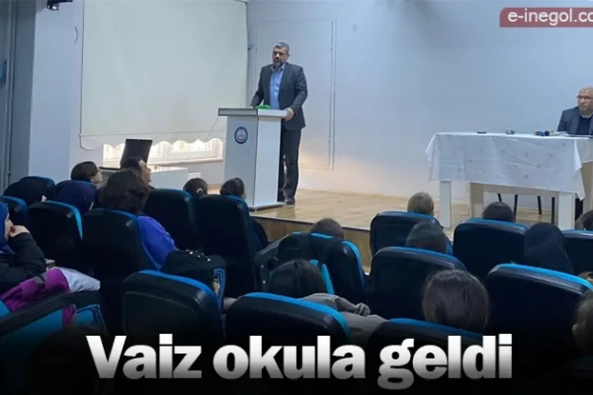 Vaiz okula geldi