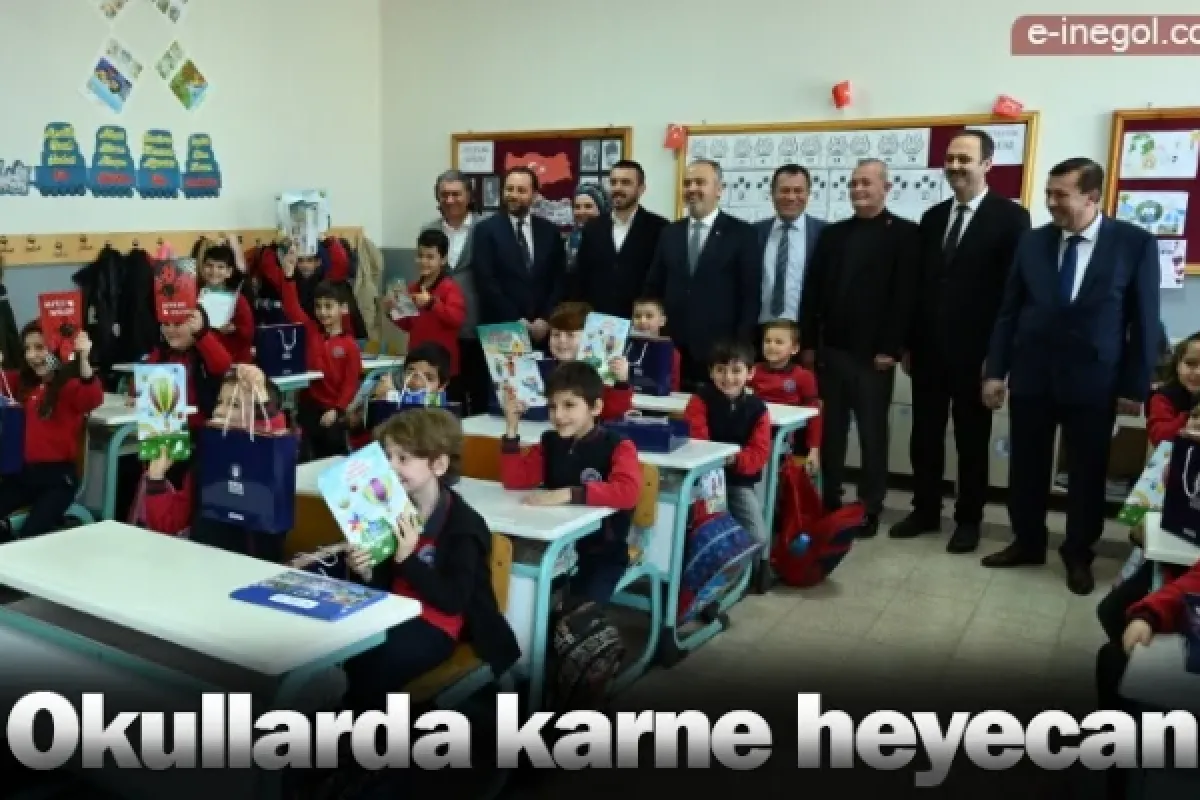 Okullarda karne heyecanı