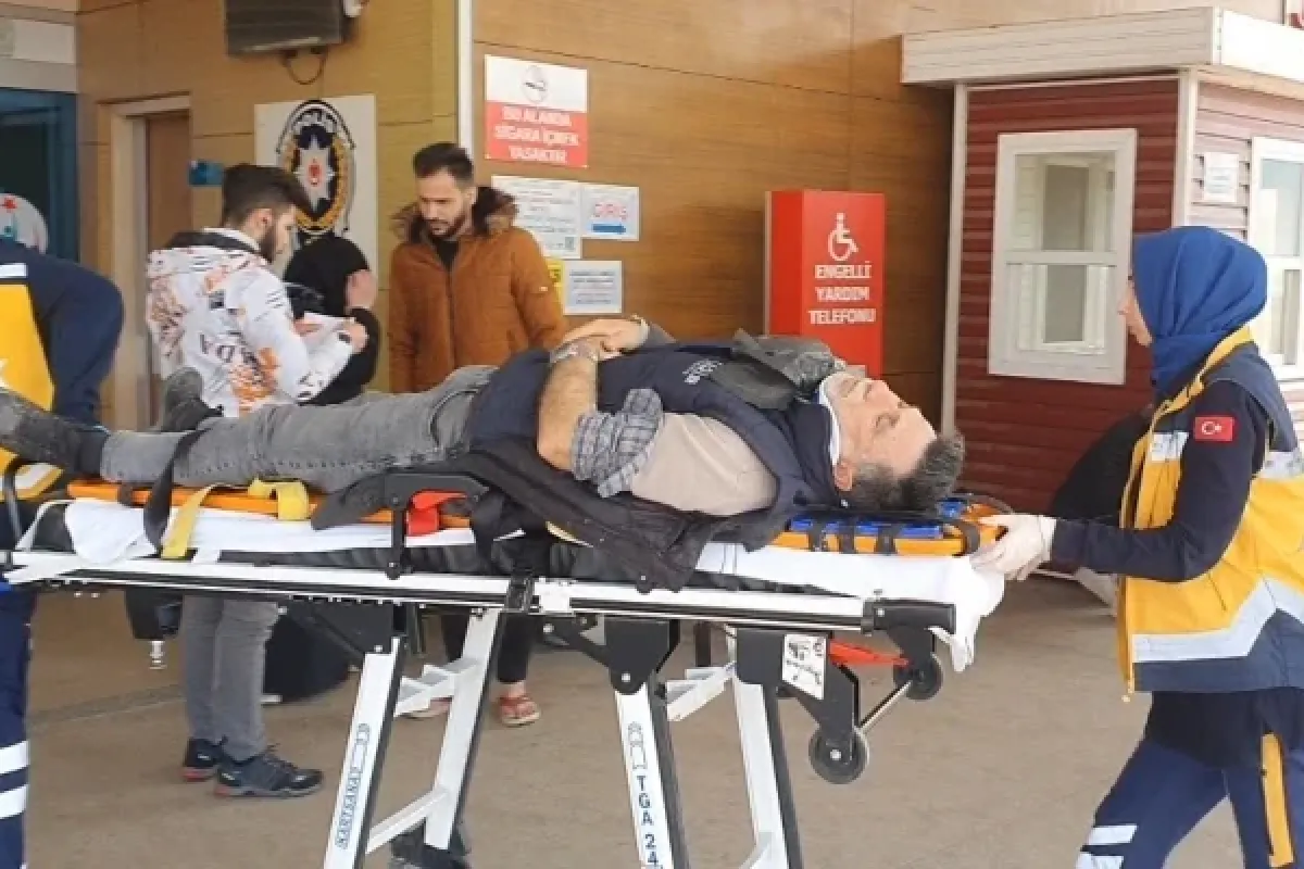 Kontrolden çıkan otomobil refüje çıktı