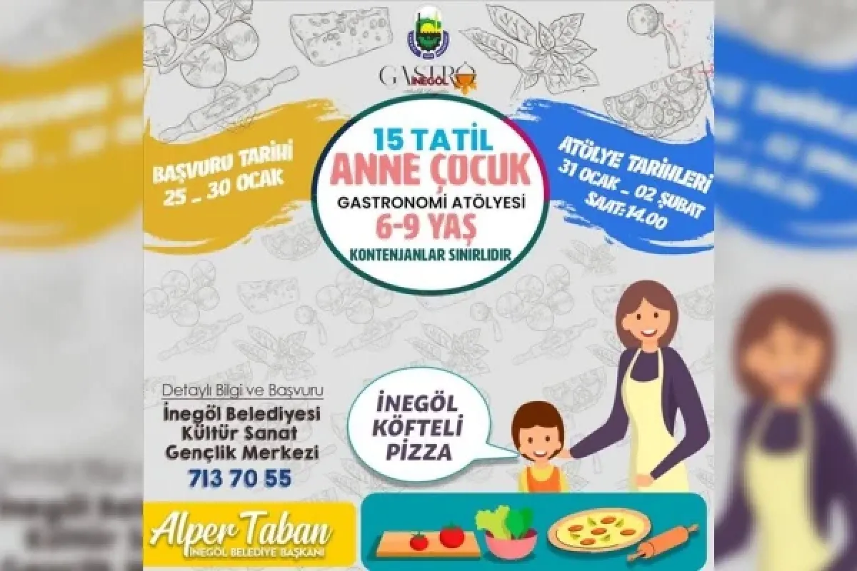 Anne Çocuk Gastronomi Atölyesi İçin Başvurular Başladı