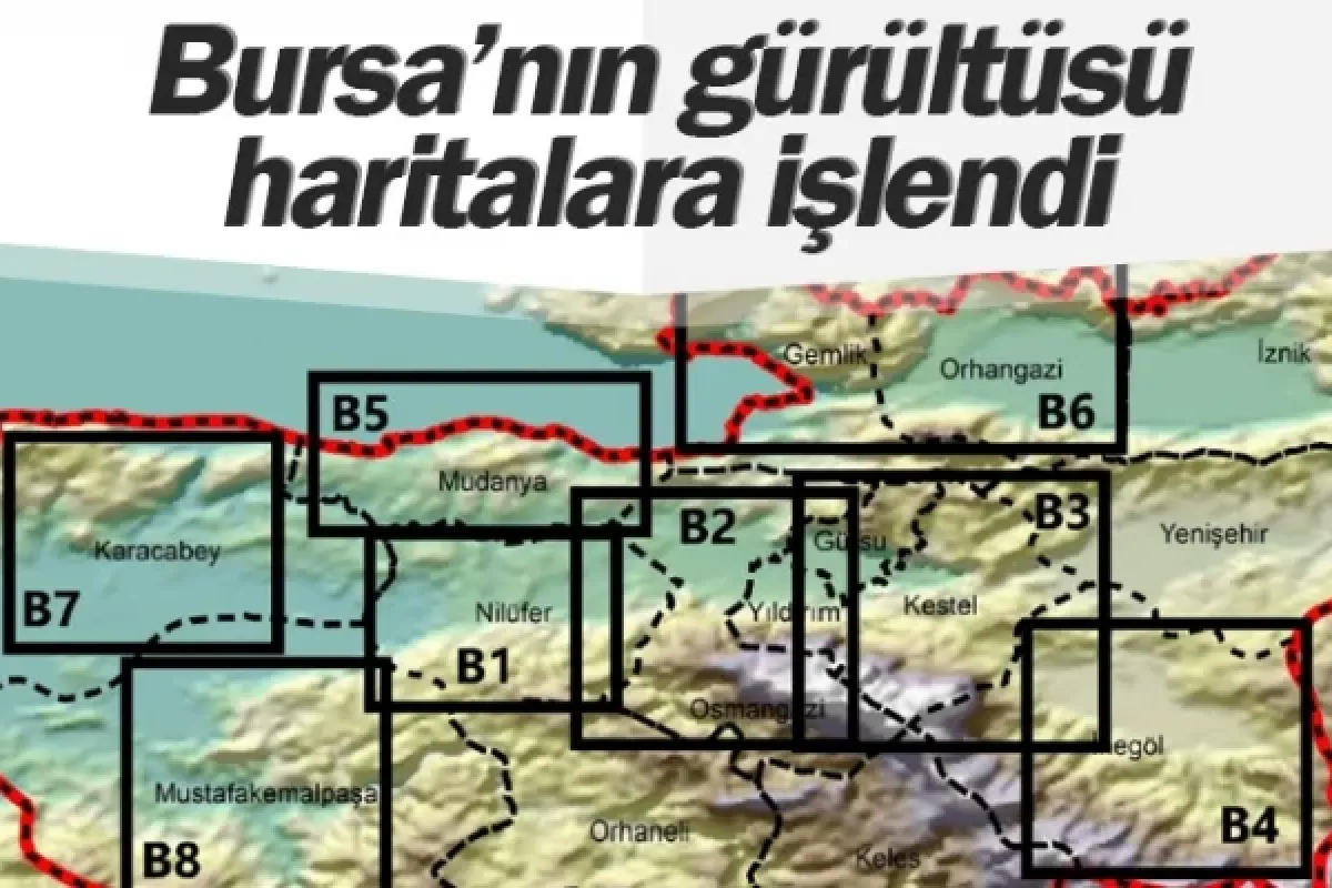 Bursa’nın gürültüsü haritalara işlendi