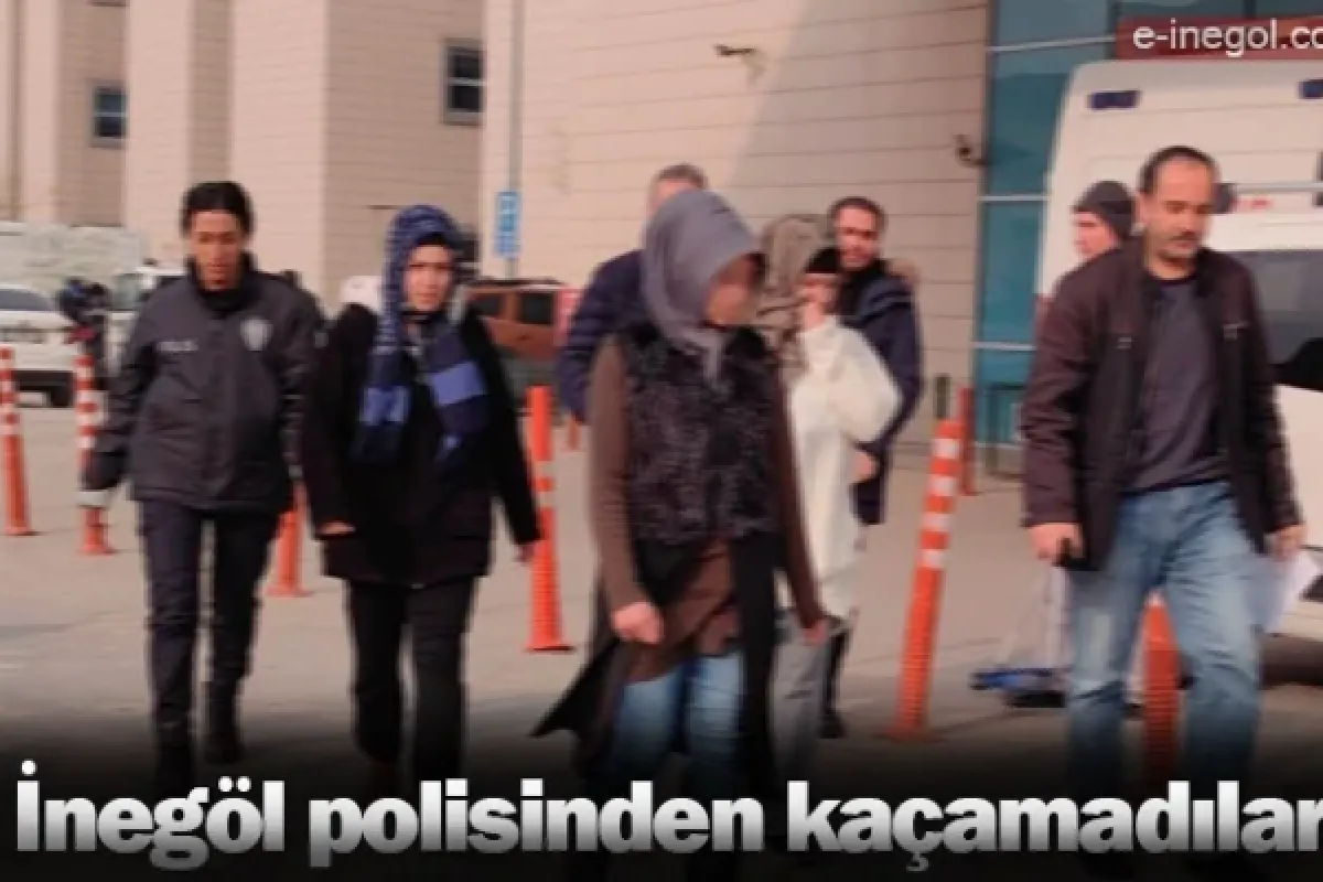 İnegöl polisinden kaçamadılar