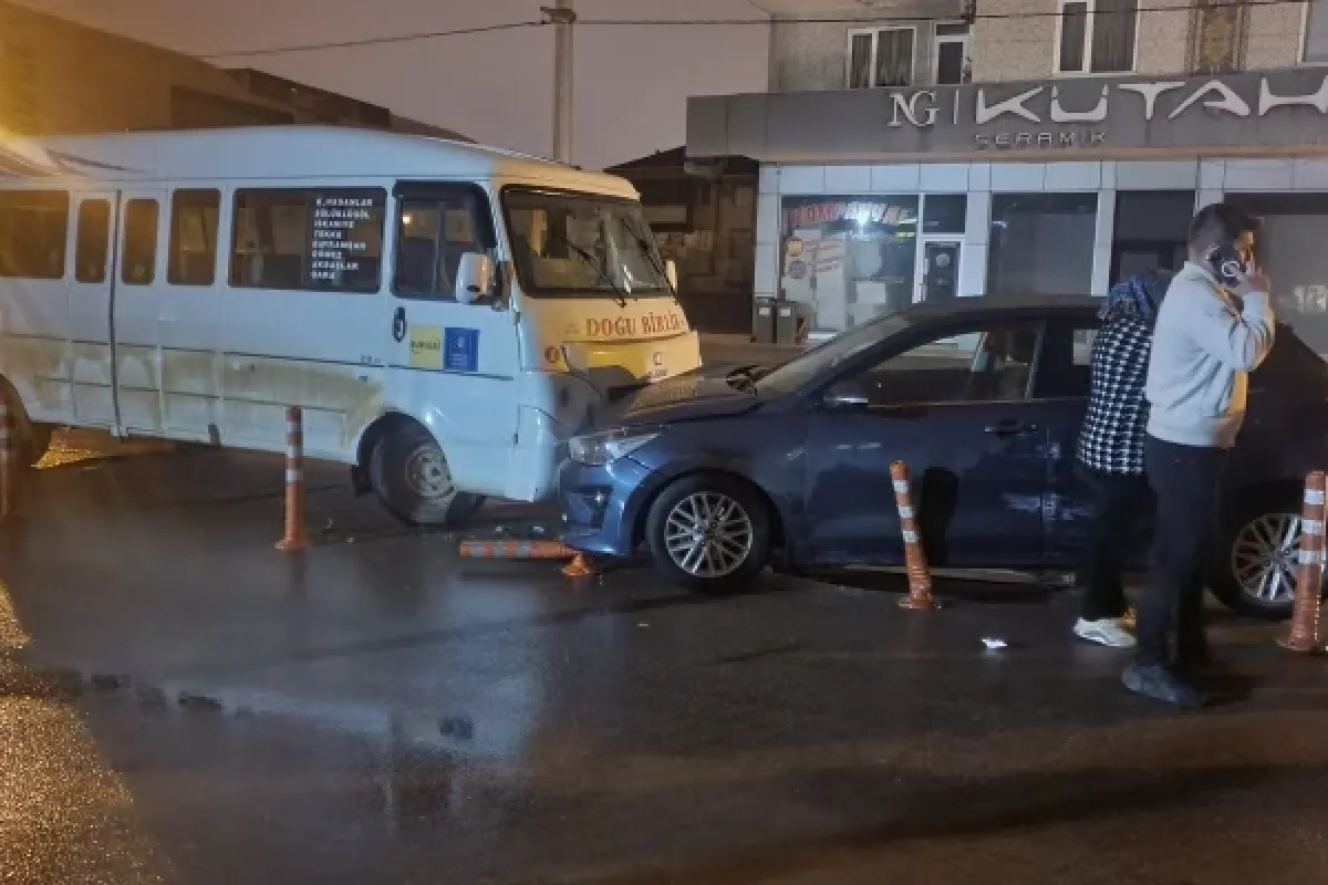 İnegöl'de korkutan kaza!