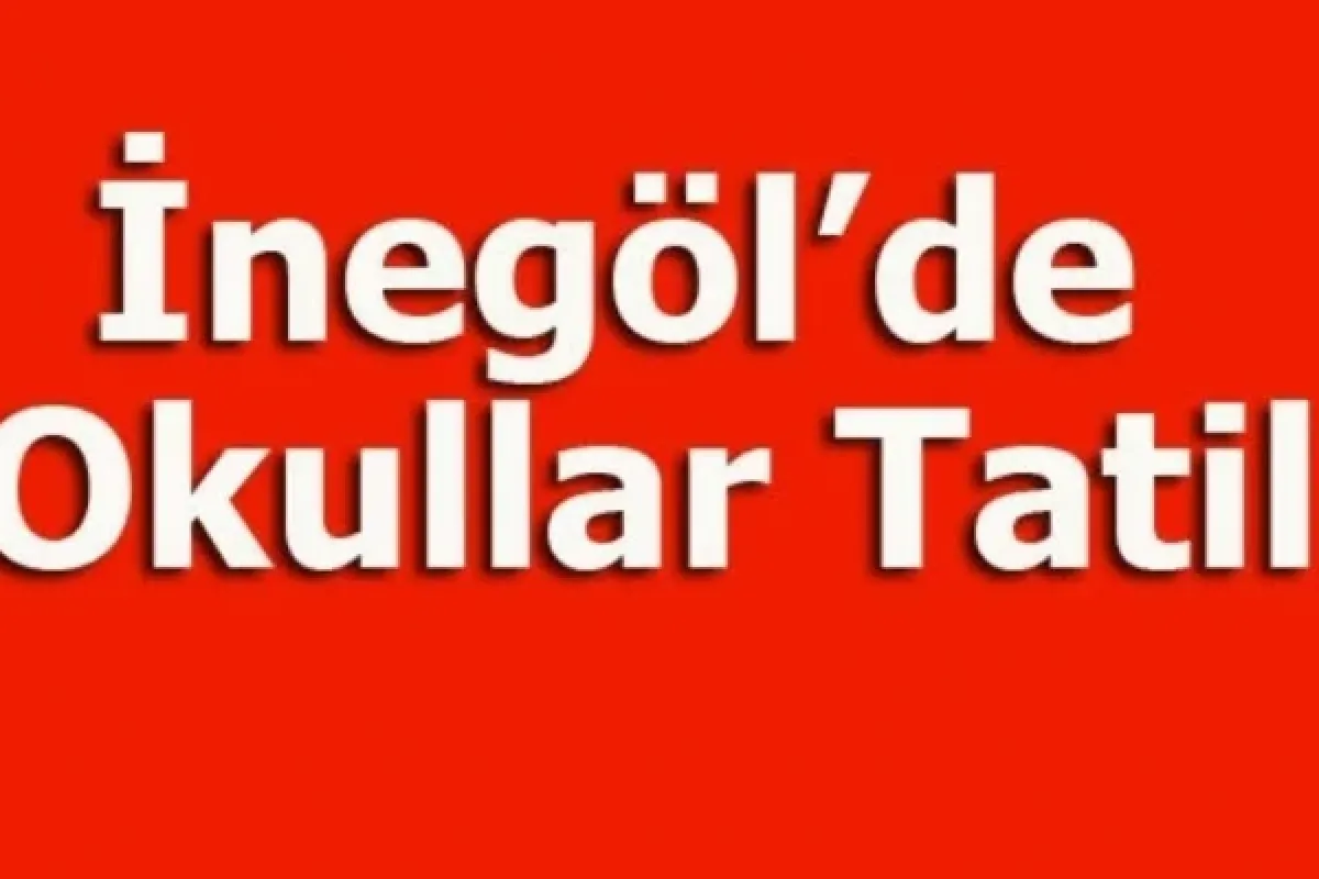 İnegöl'de okullara kar tatili!