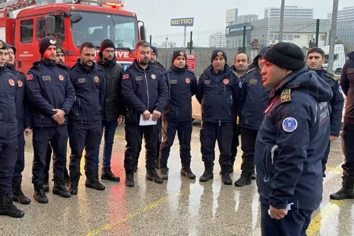 Bursa itfaiyesi deprem bölgesine gidiyor