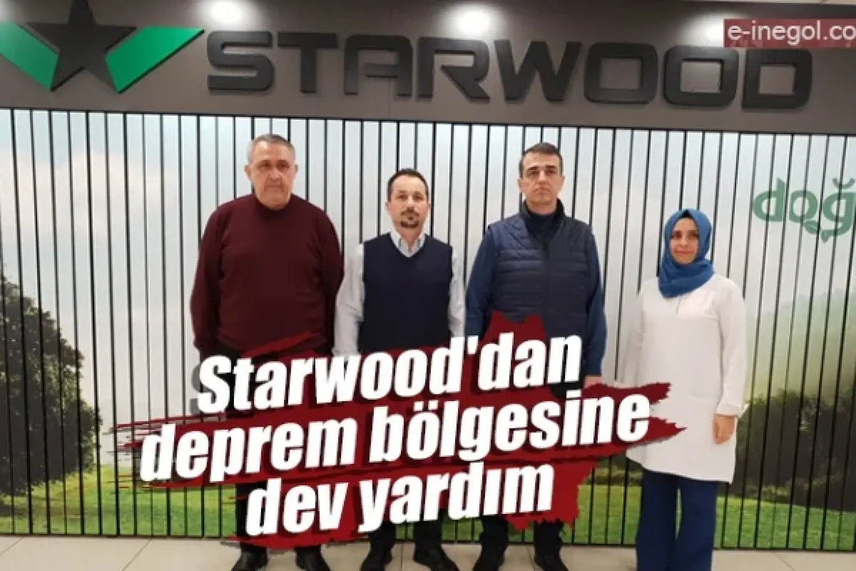 Starwood'dan deprem bölgesine dev yardım