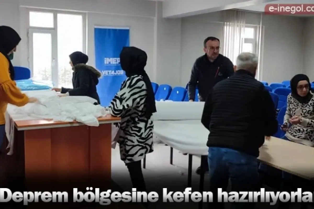 Deprem bölgesine kefen hazırlıyorlar