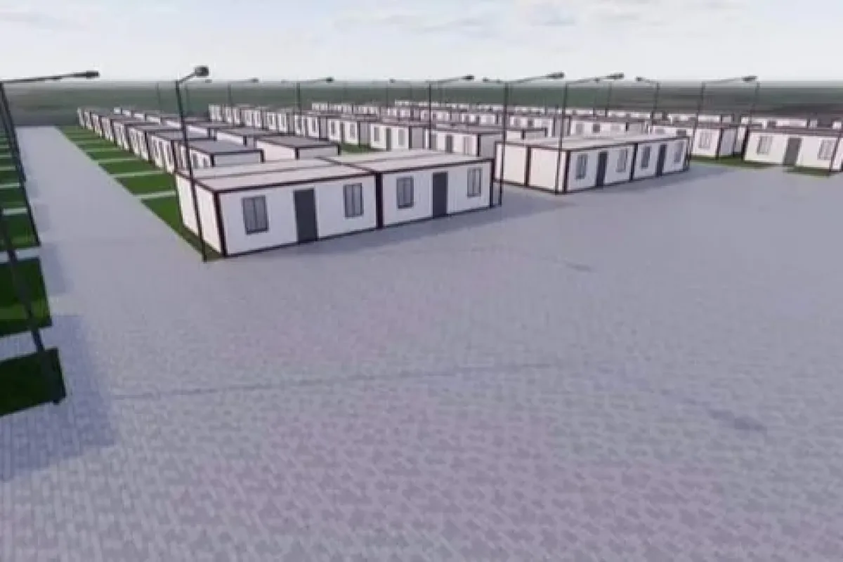 İnegöl'de konteyner kent hazırlığı