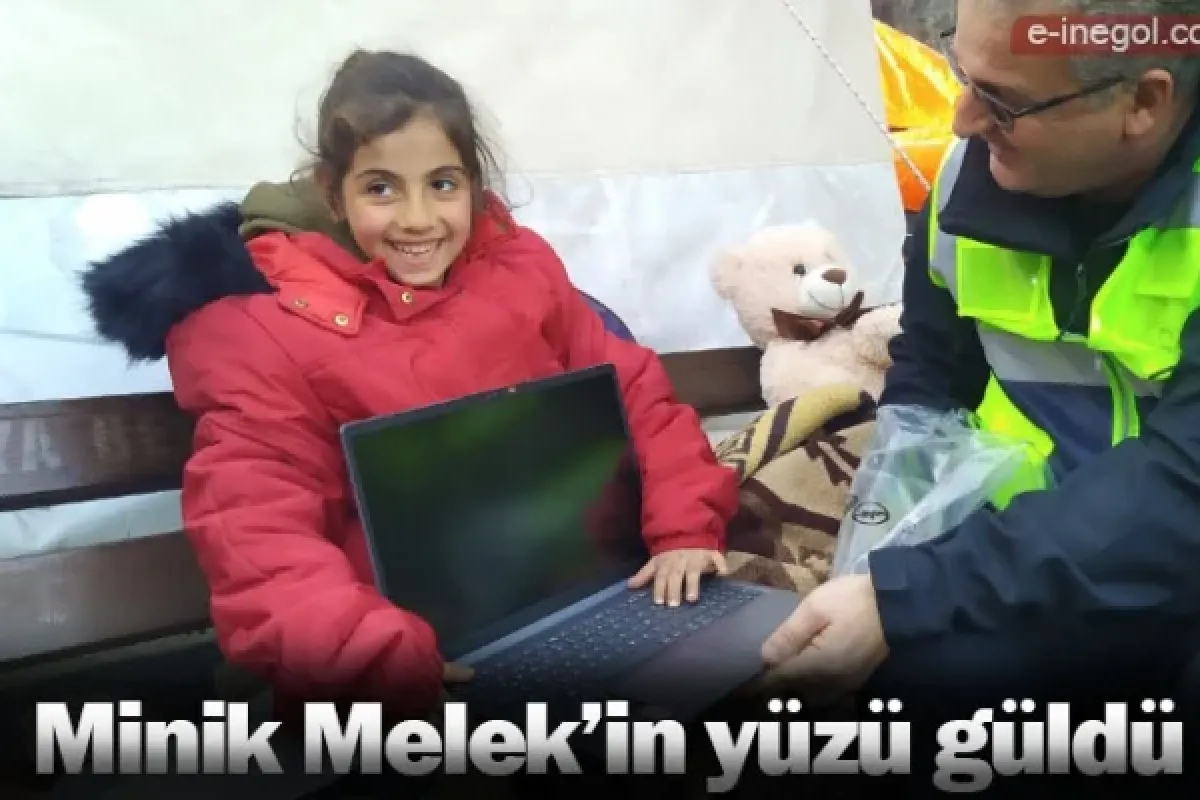 Minik Melek’in yüzü güldü