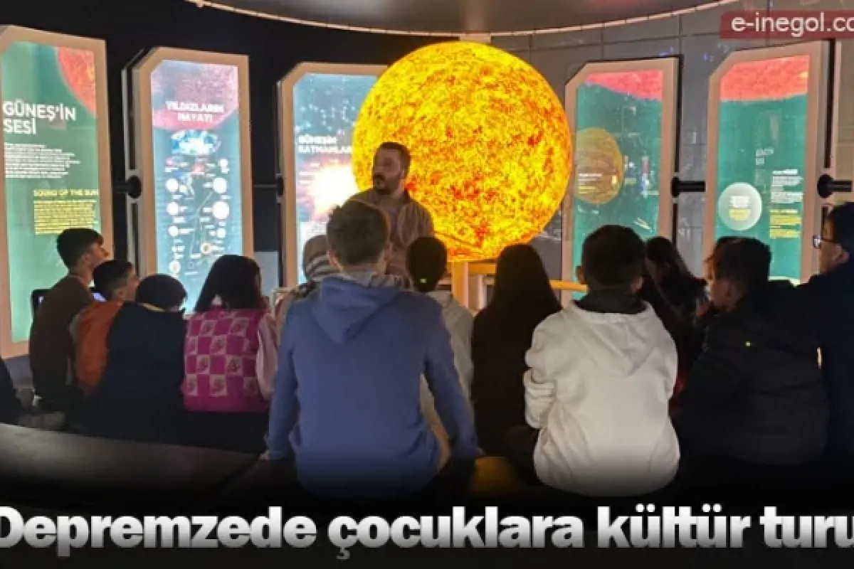 Depremzede çocuklara kültür turu