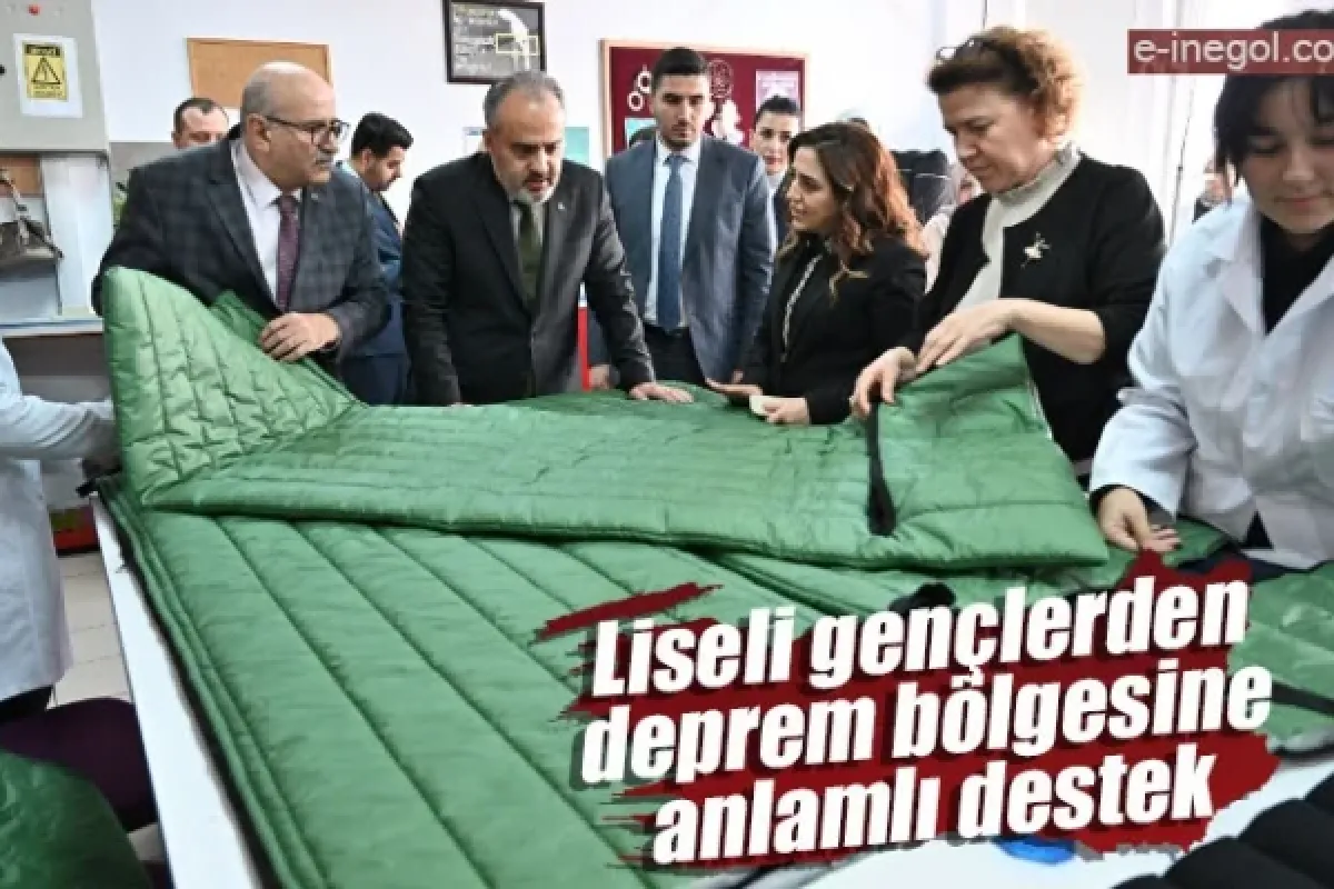 Liseli gençlerden deprem bölgesine anlamlı destek
