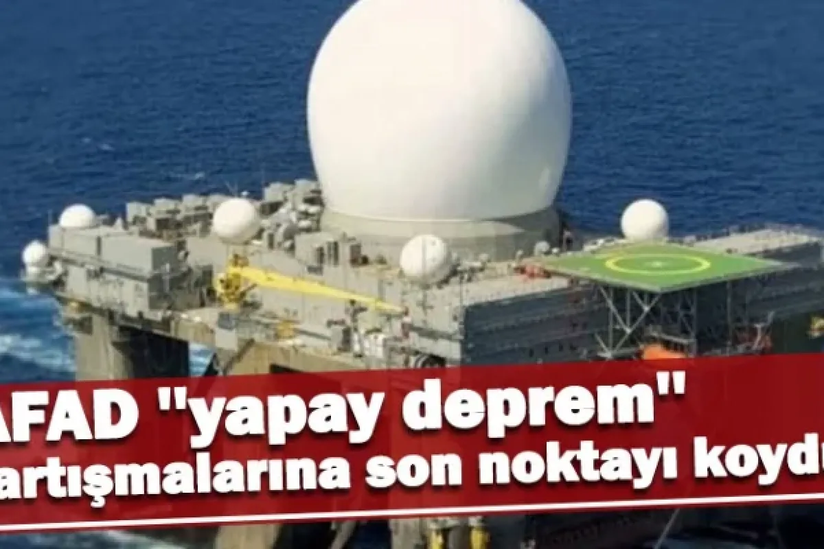 AFAD ''yapay deprem'' tartışmalarına son noktayı koydu