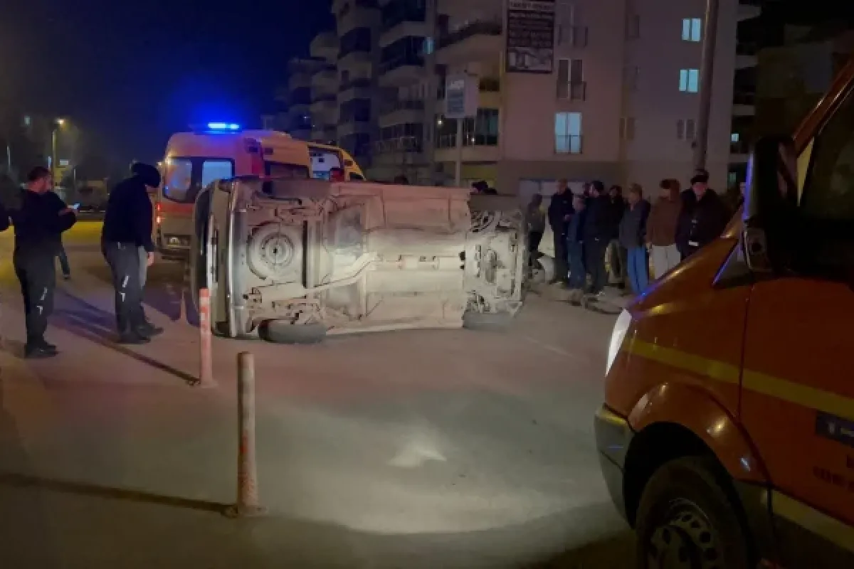 İnegöl'de korkutan kaza