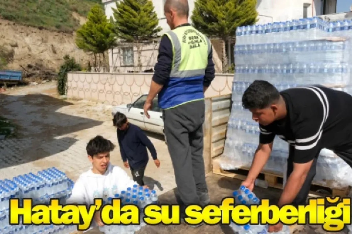 Hatay’da su seferberliği