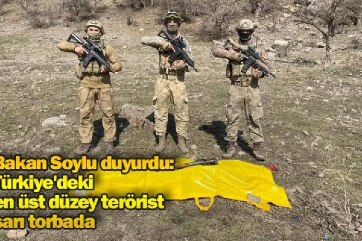 Bakan Soylu duyurdu: Türkiye'deki en üst düzey terörist sarı torbada