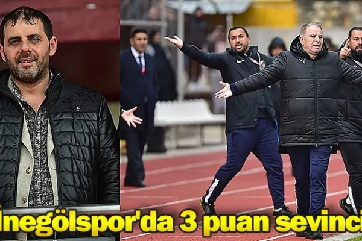 İnegölspor'da 3 puan sevinci
