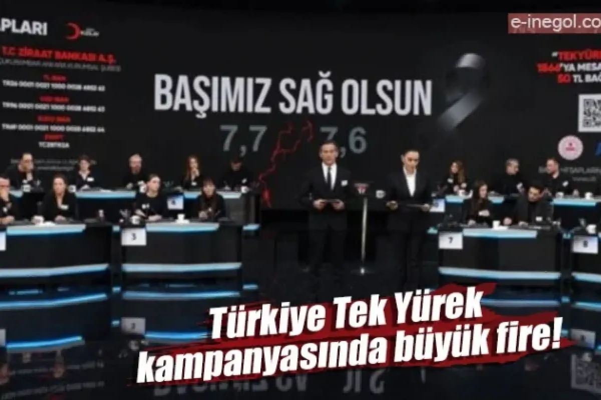 Türkiye Tek Yürek kampanyasında büyük fire!