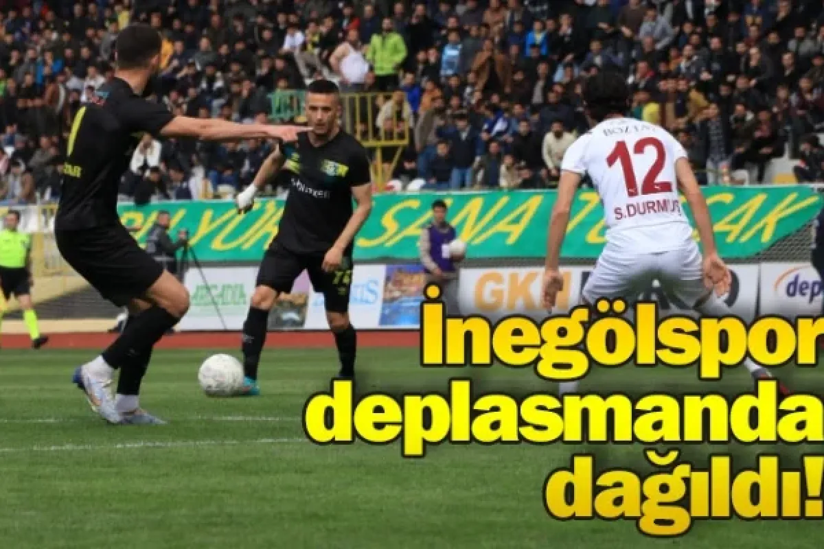 İnegölspor deplasmanda dağıldı!
