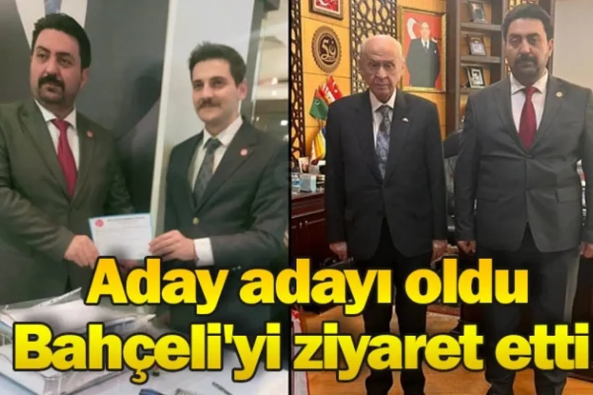 Aday adayı oldu, Bahçeli'yi ziyaret etti