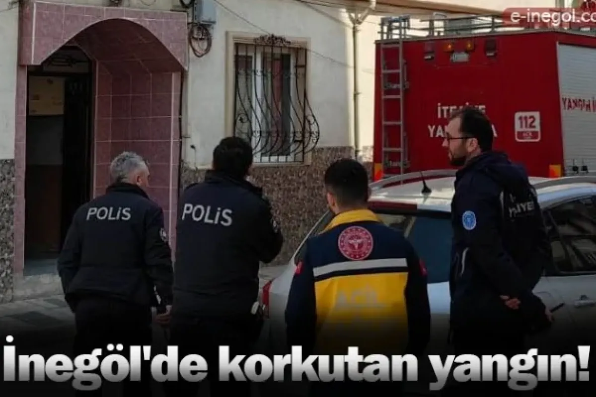 İnegöl'de korkutan yangın!