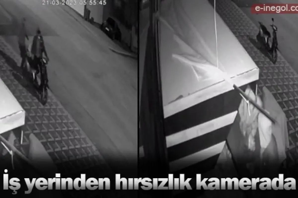 İş yerinden hırsızlık kamerada