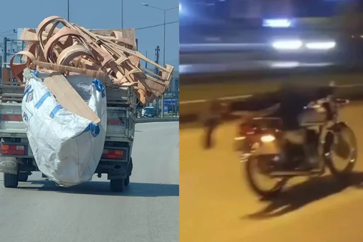 Trafikte tehlikeli yolculuk!
