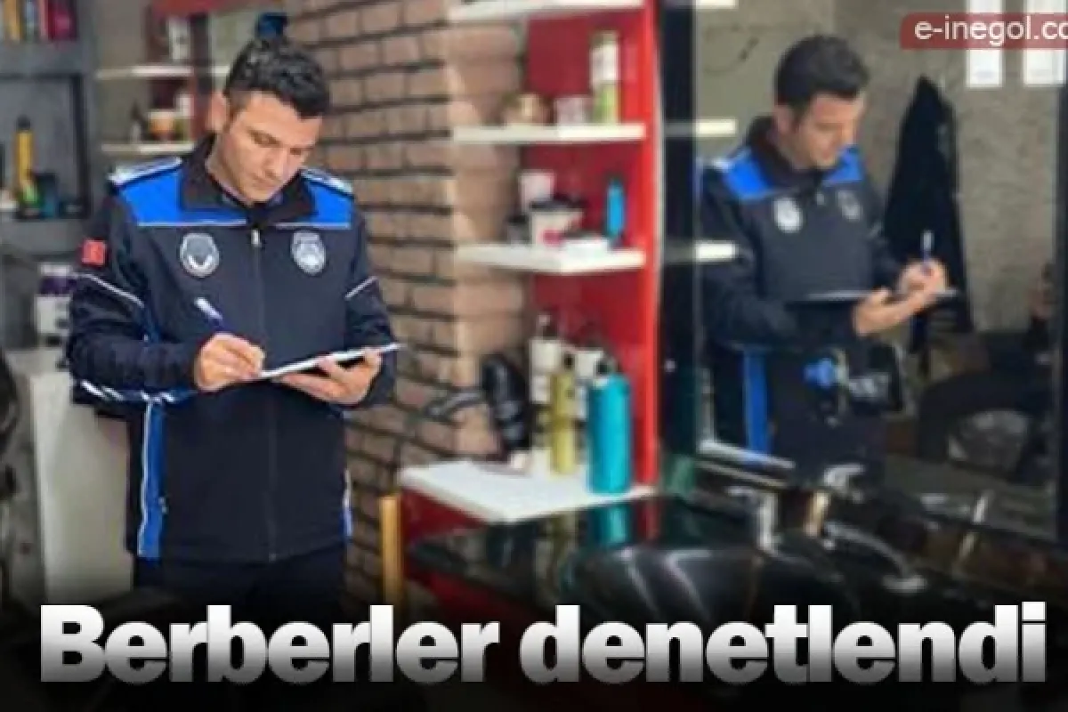 İnegöl'de berberler denetlendi