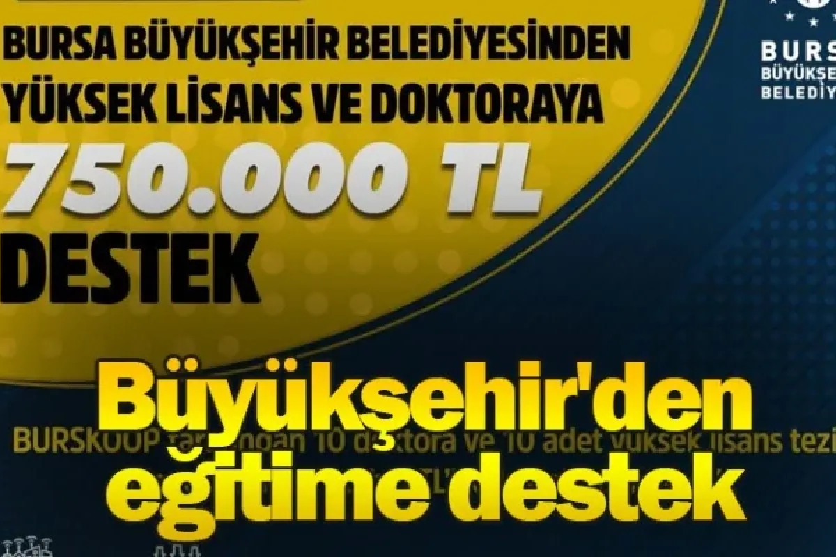Büyükşehir'den eğitime destek