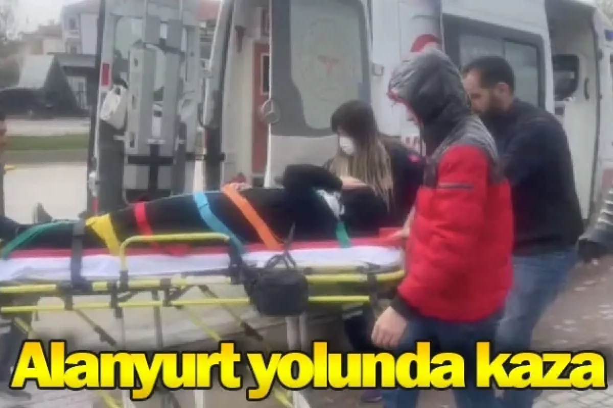 Alanyurt yolunda kaza