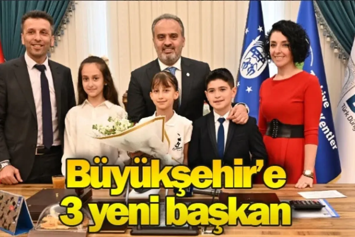 Büyükşehir’e 3 yeni başkan