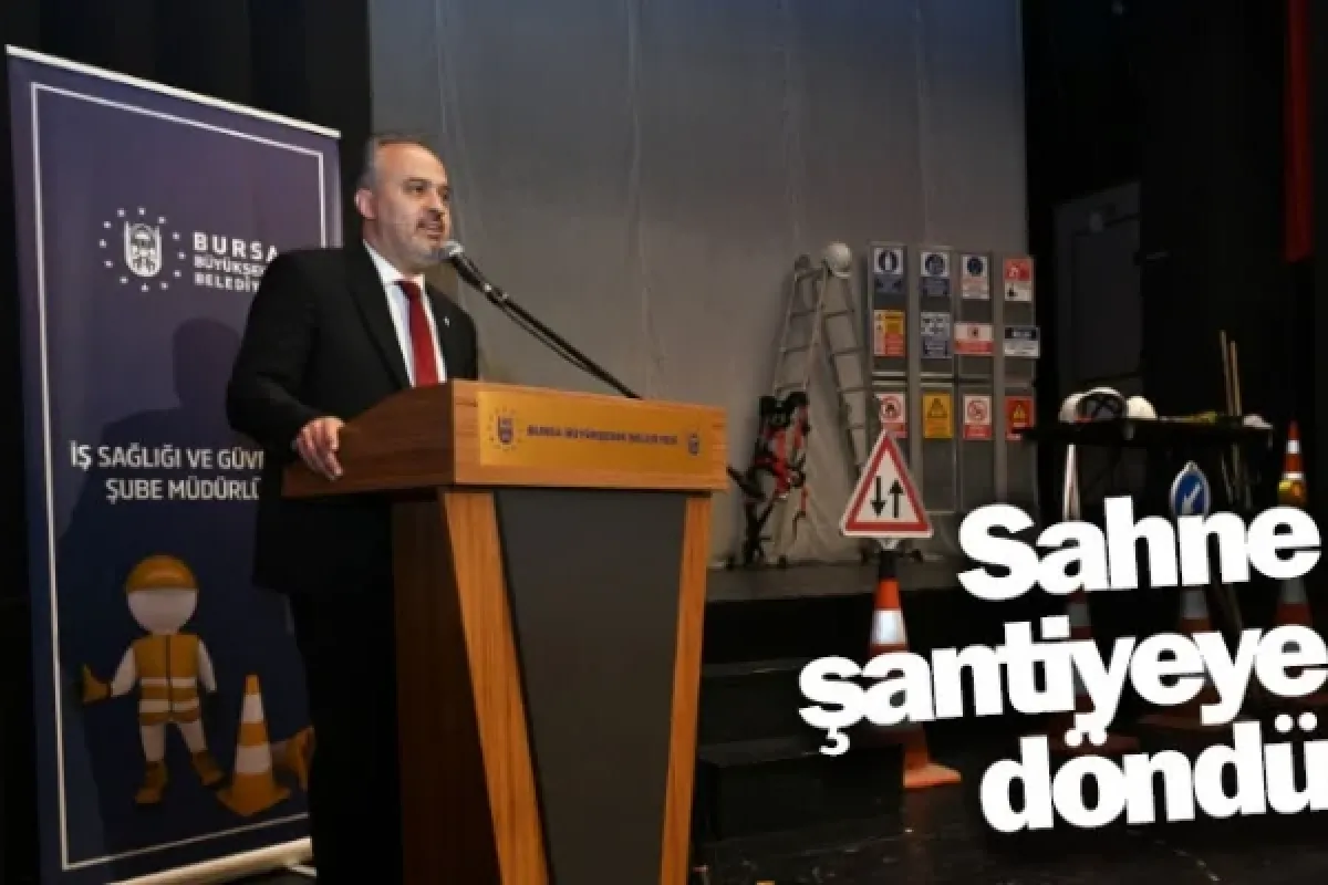 Sahne şantiyeye döndü