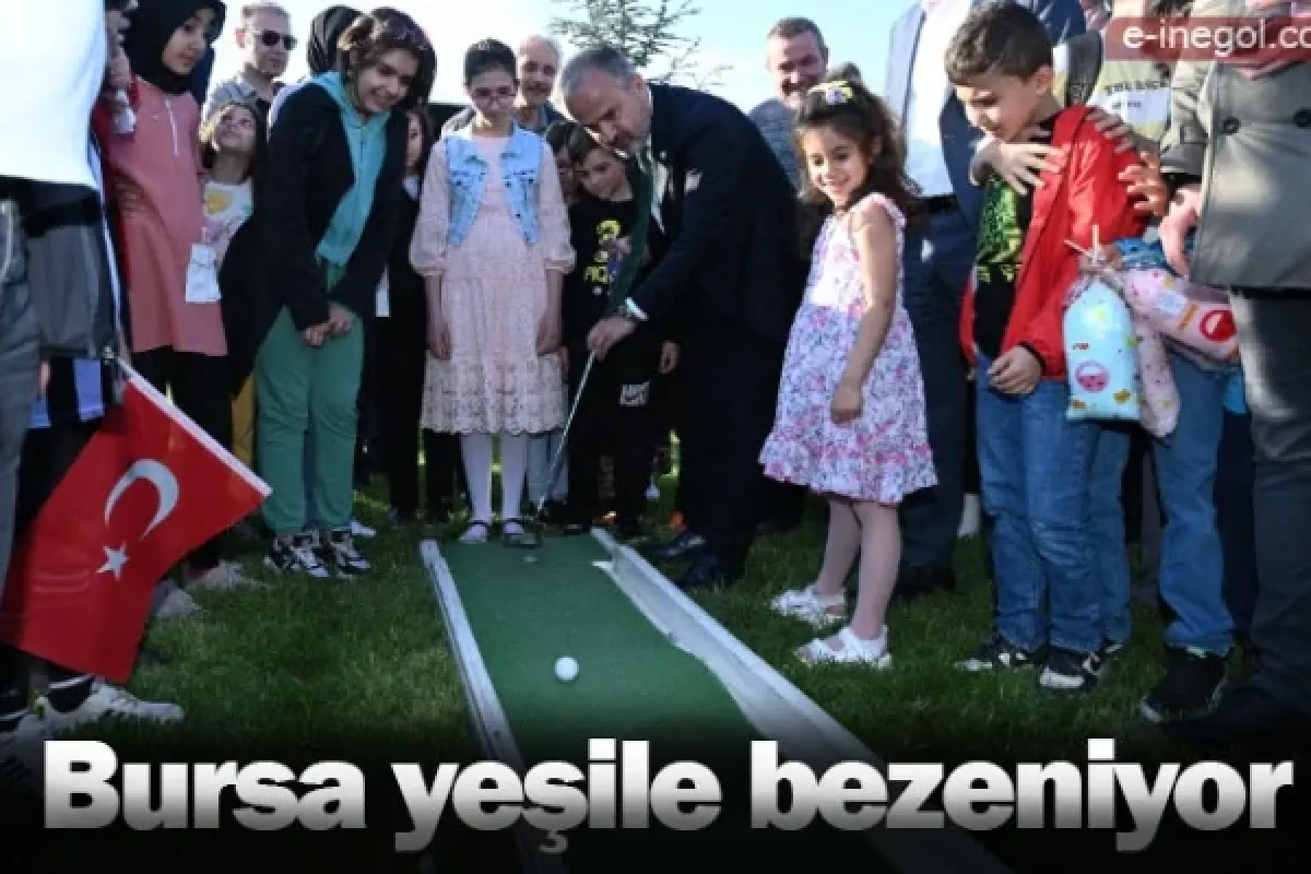 Bursa yeşile bezeniyor