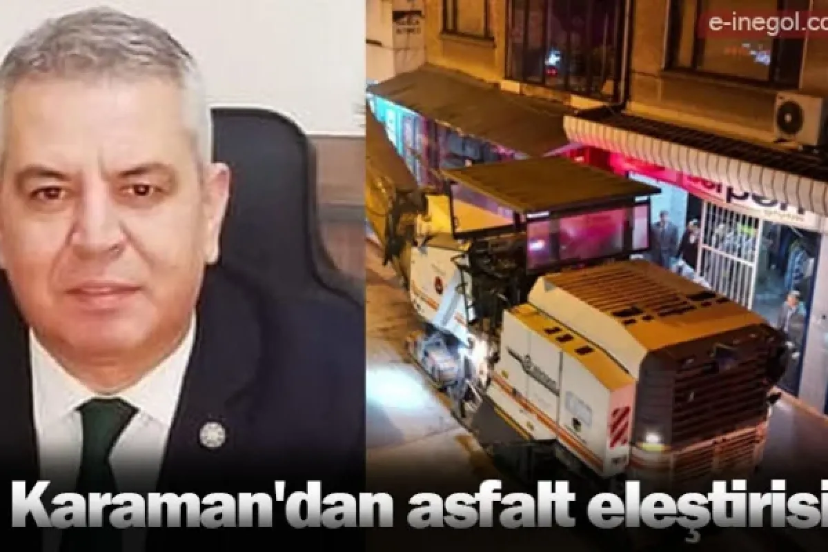 Karaman'dan asfalt eleştirisi