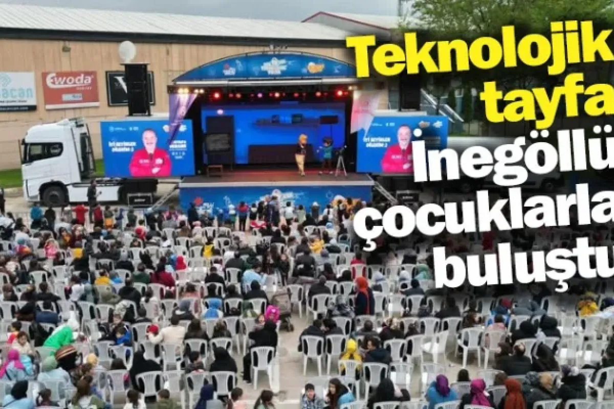 Teknolojik tayfa, İnegöllü çocuklarla buluştu