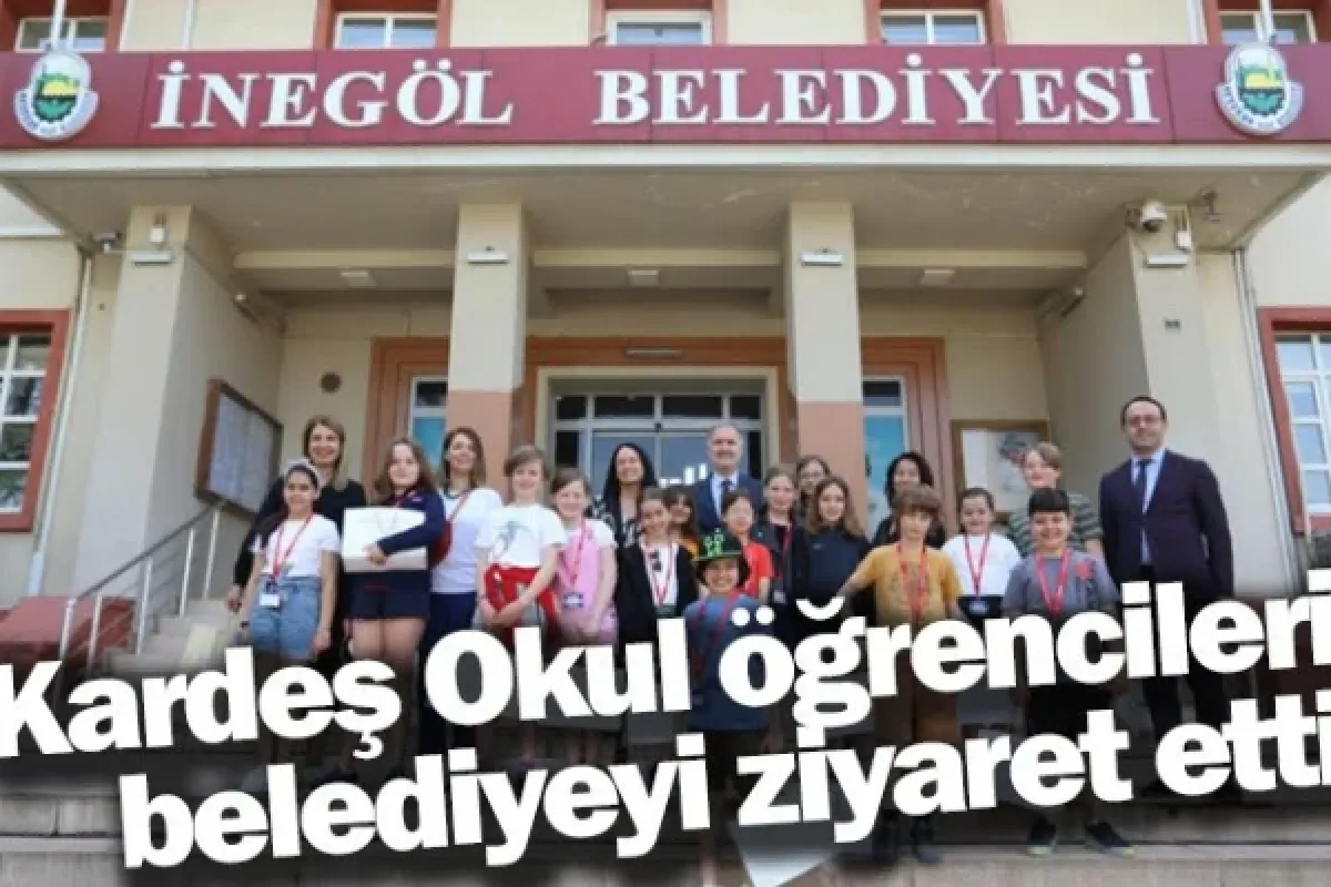 Kardeş Okul öğrencileri belediyeyi ziyaret etti