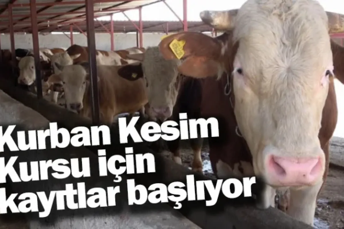 Kurban Kesim Kursu için kayıtlar başlıyor