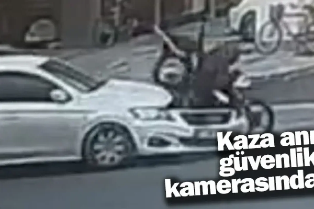 Kaza anı güvenlik kamerasında