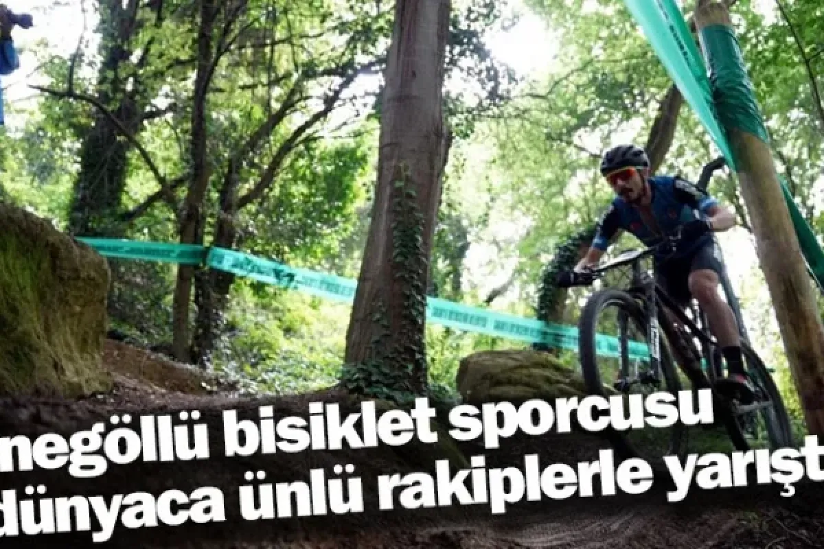 İnegöllü bisiklet sporcusu dünyaca ünlü rakiplerle yarıştı