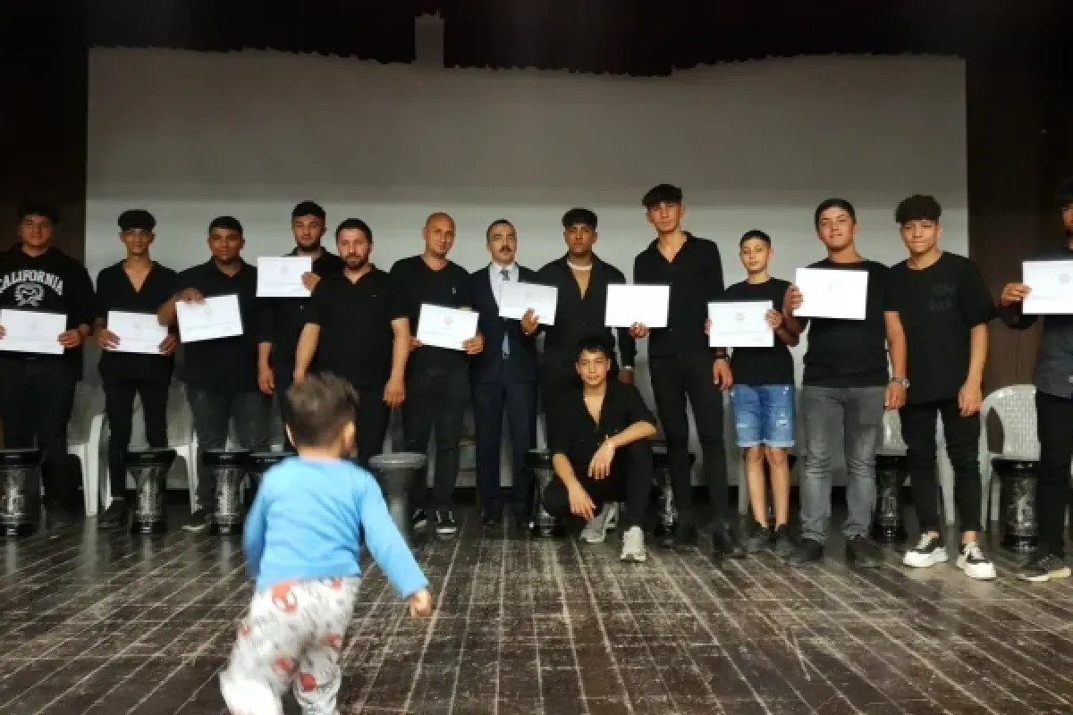 Kursiyerlere sertifikaları verildi
