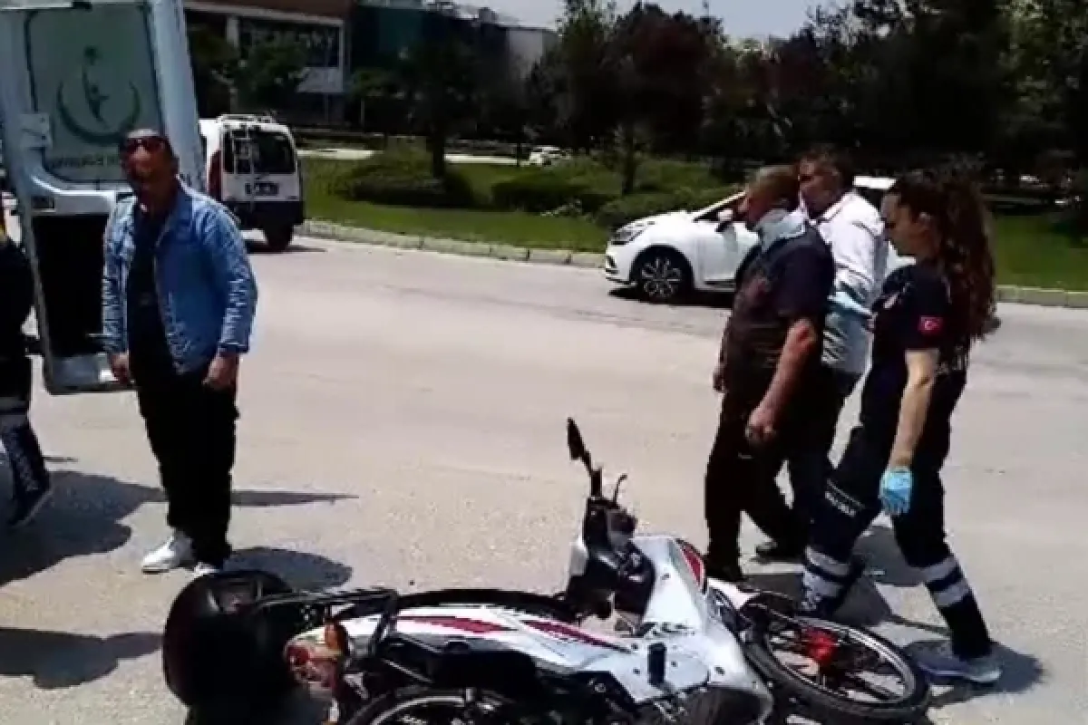 İnegöl'de korkutan kaza