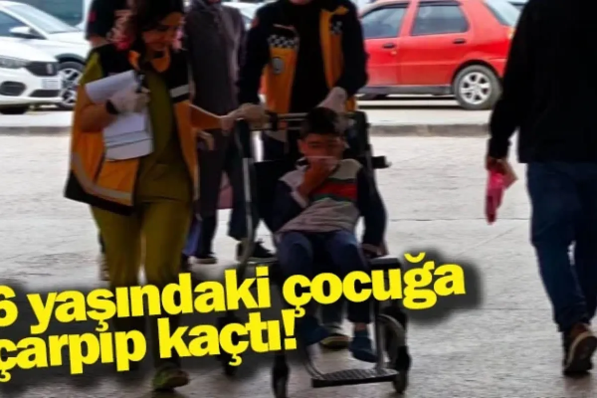 6 yaşındaki çocuğa çarpıp kaçtı!