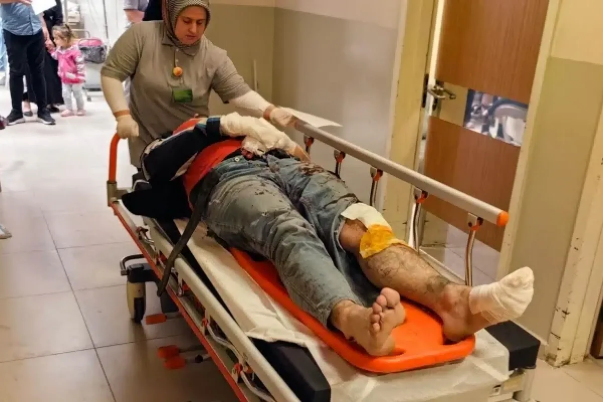Motosiklet sürücüsü ölümden döndü