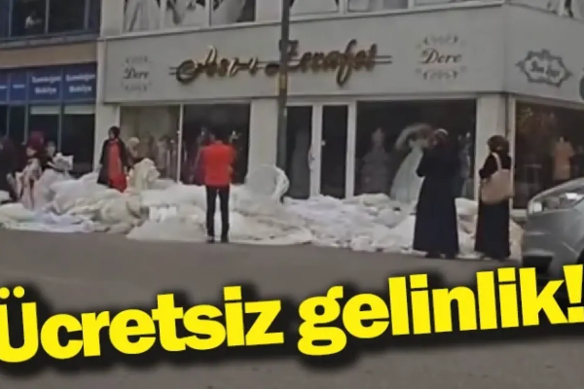 Ücretsiz gelinlik!