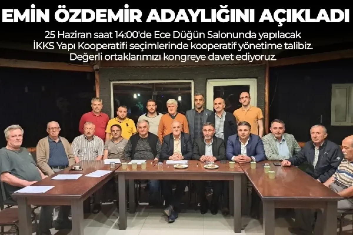 Emin Özdemir Adaylığını Açıkladı
